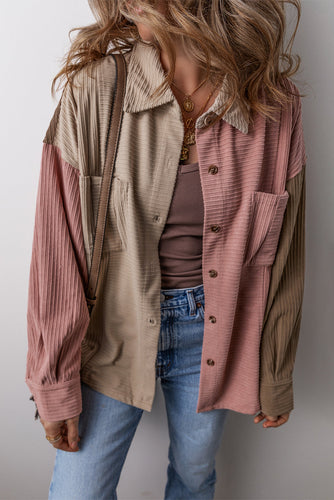 Luvik | Color block corduroy vest for women