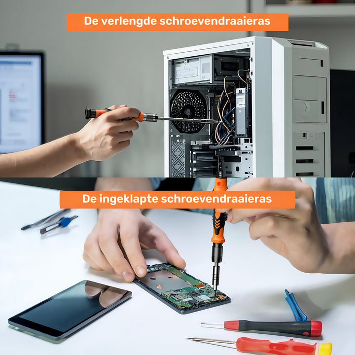 Precision Skrutrekker Sett 117-deler med Bits | Luvikno