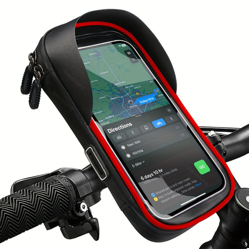 Vanntett mobilholder for sykkel og motorsykkel – 360° roterbar og egnet for 4,5–6,4 tommer | Luvikno