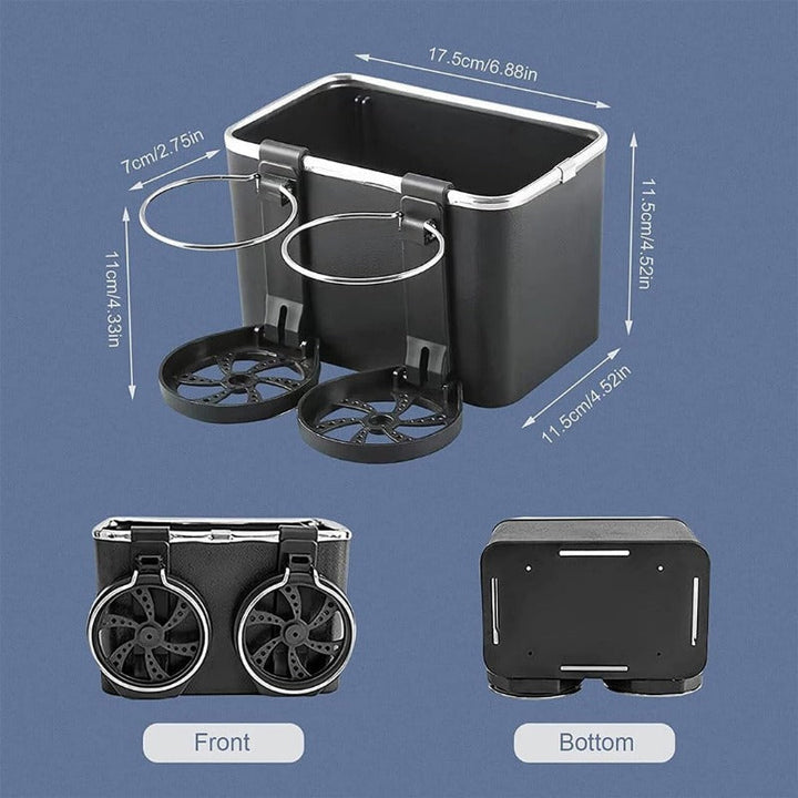 Armlene Organizer med Twin Fold-Flat Koppholdere Luvikno