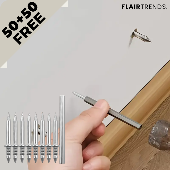 Luvikno | FixProX — Sterk Kraft Festing for Feilfrie Vegger uten Boring og Stress! (100 stykk)