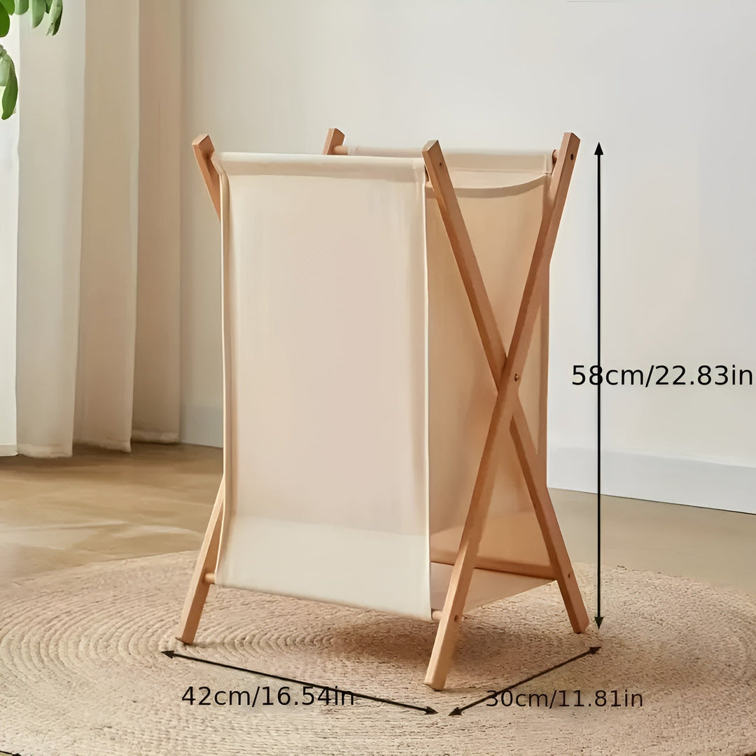 Brettbar kleskurv laget av tre – Robust tresdesign | Dekorativ og funksjonell | Luvikno