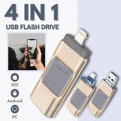 Luvikno | 4 i 1 Høy-kvalitets USB-flashminne