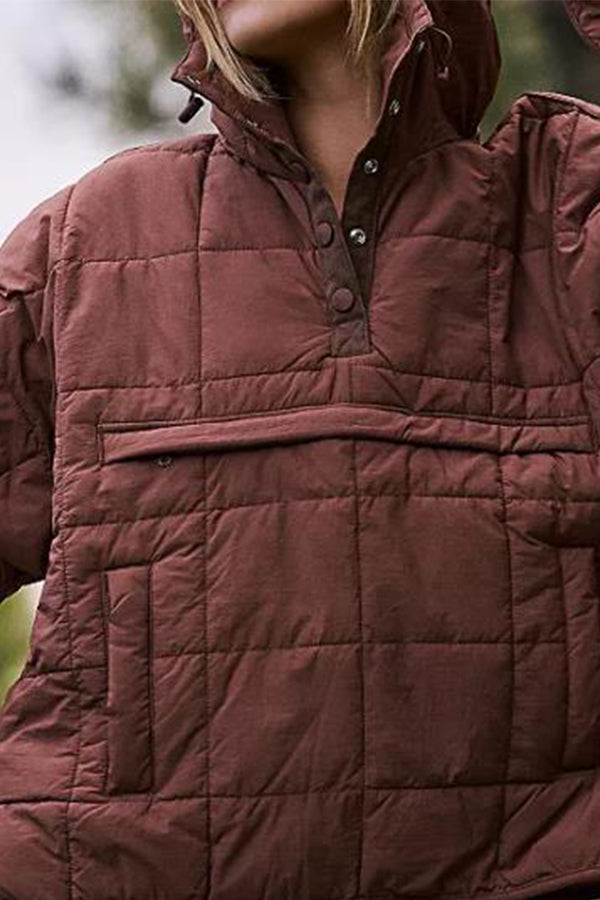 Luvik | Väri Huppari Pehmeä Painettu Tasku Pitkähihainen takki