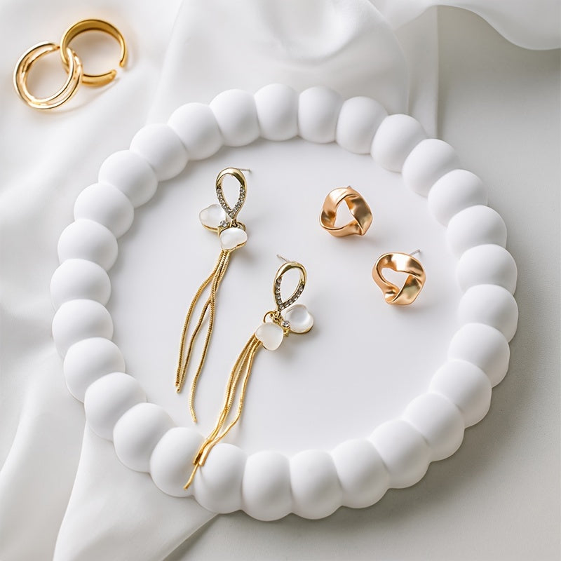 Elegant RingTray - Multifunksjonell Smykkeskål for Stilig Organisering Luvikno
