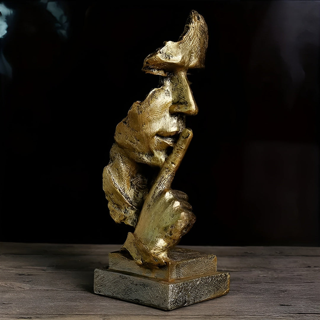 Abstract Thinker Skulptur – Moderne Deco Figur laget av Harpiks | Perfekt for Stue & Kontor | Luvikno