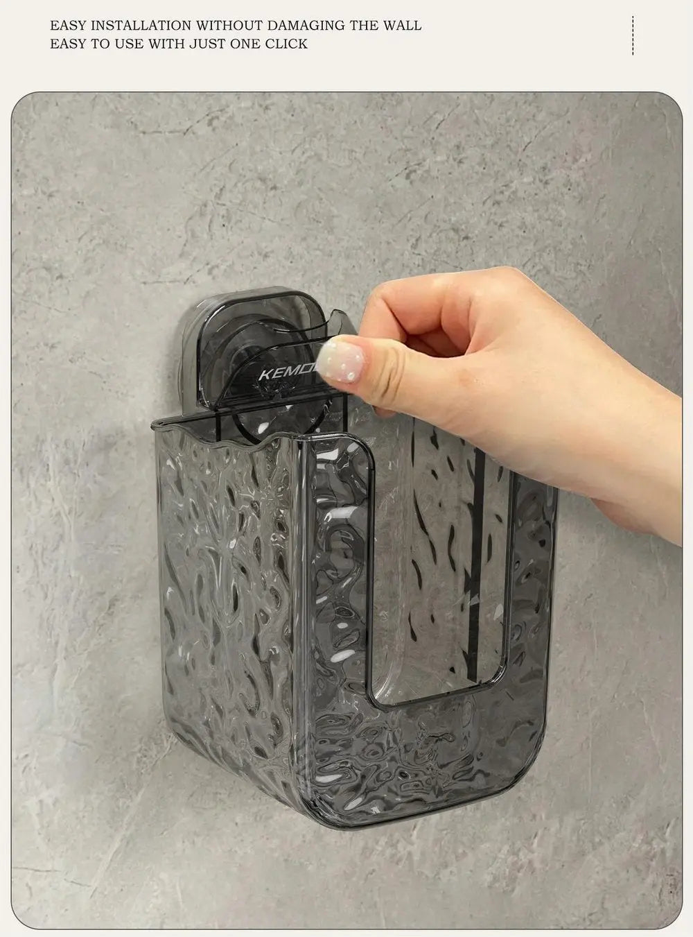 Luvikno | GlowFix Vegg Tissue Holder — Ikke mer kaos, badet ditt vil være stilfullt, rent og helt avslappende!