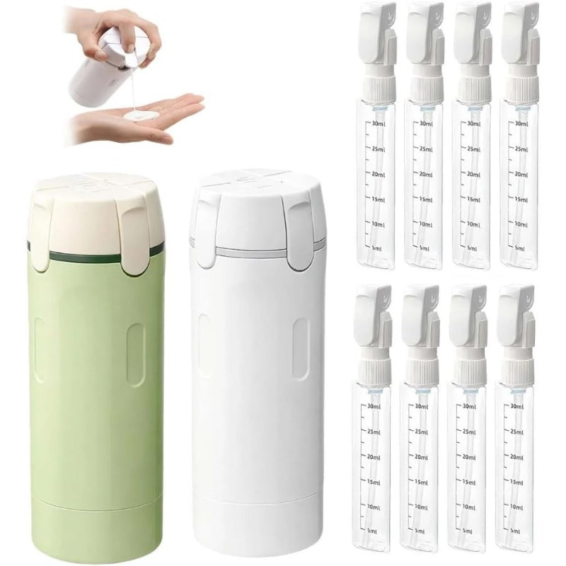 4-i-1 Reise Toalettartikler Dispenser Luvikno