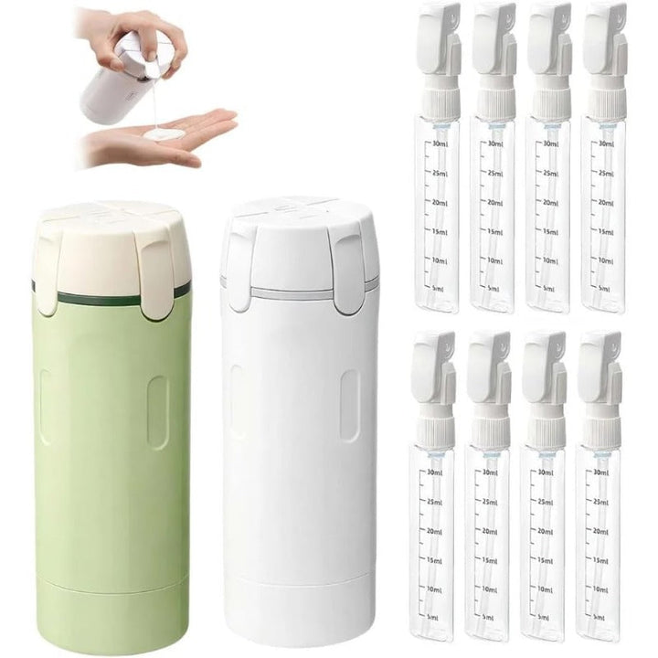 4-i-1 Reise Toalettartikler Dispenser Luvikno