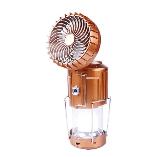 Portable Stretchable Solar Lithium Battery Electric Fan + Emergency Light | Luvikno