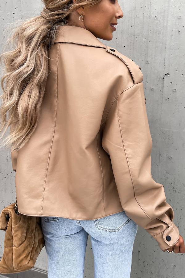 Luvik | Skinnrevers Pocket Britisk Stil Kort Jakke
