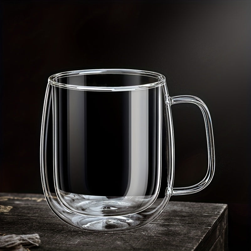 ThermoSip Dobbeltvegget Glasskrus – Borosilikatglass, Varmeresistent & Elegant | Luvikno