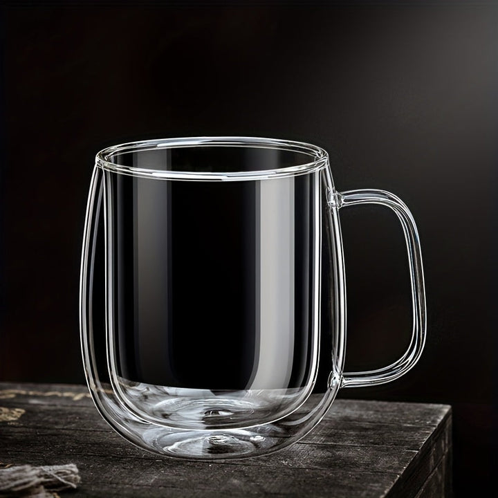 ThermoSip Dobbeltvegget Glasskrus – Borosilikatglass, Varmeresistent & Elegant | Luvikno