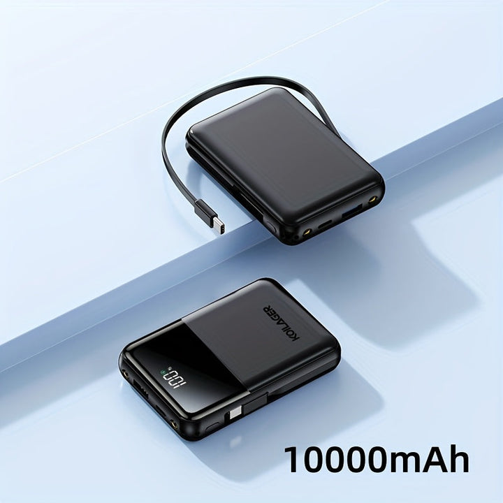 Powerbank 10000mAh Mini med Display | Luvikno