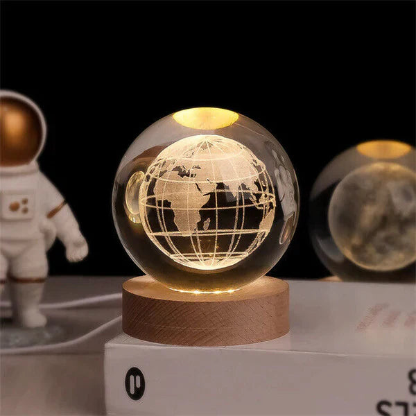 3D Krystall Galakse Sphere | Luvikno