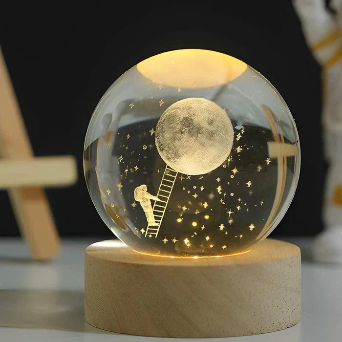 3D Krystall Galakse Sphere | Luvikno