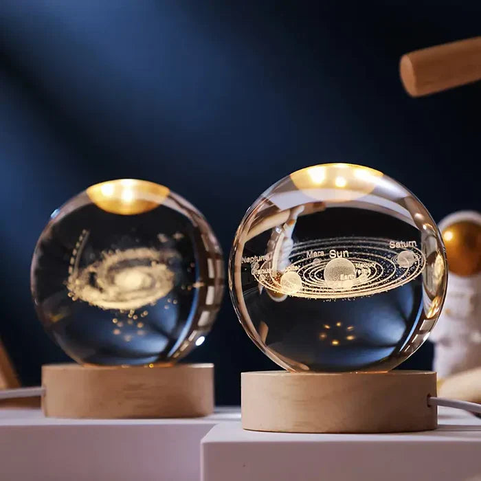 3D Krystall Galakse Sphere | Luvikno