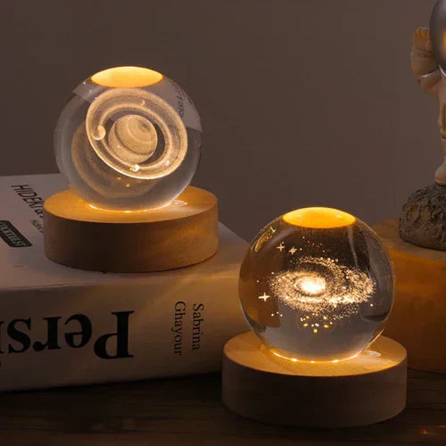 3D Krystall Galakse Sphere | Luvikno