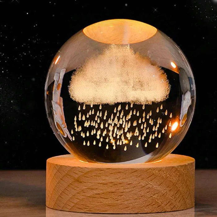 3D Krystall Galakse Sphere | Luvikno