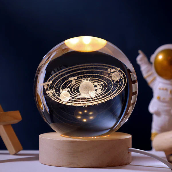 3D Krystall Galakse Sphere | Luvikno