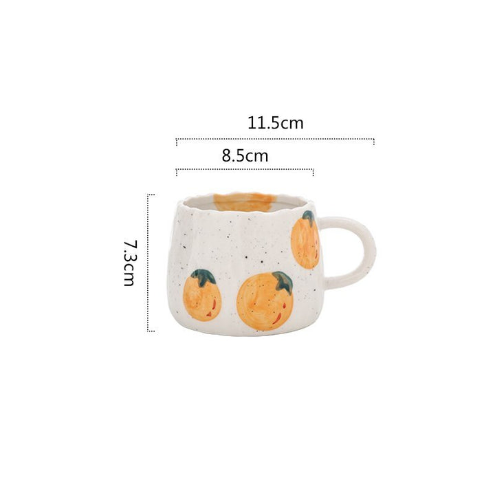 Keramisk kaffekopp med lekent fruktdesign | Luvikno