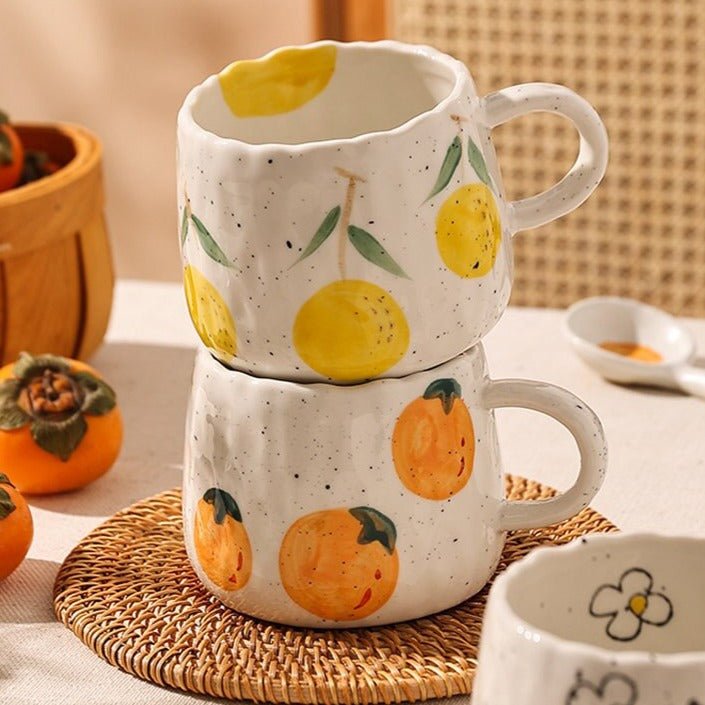 Keramisk kaffekopp med lekent fruktdesign | Luvikno