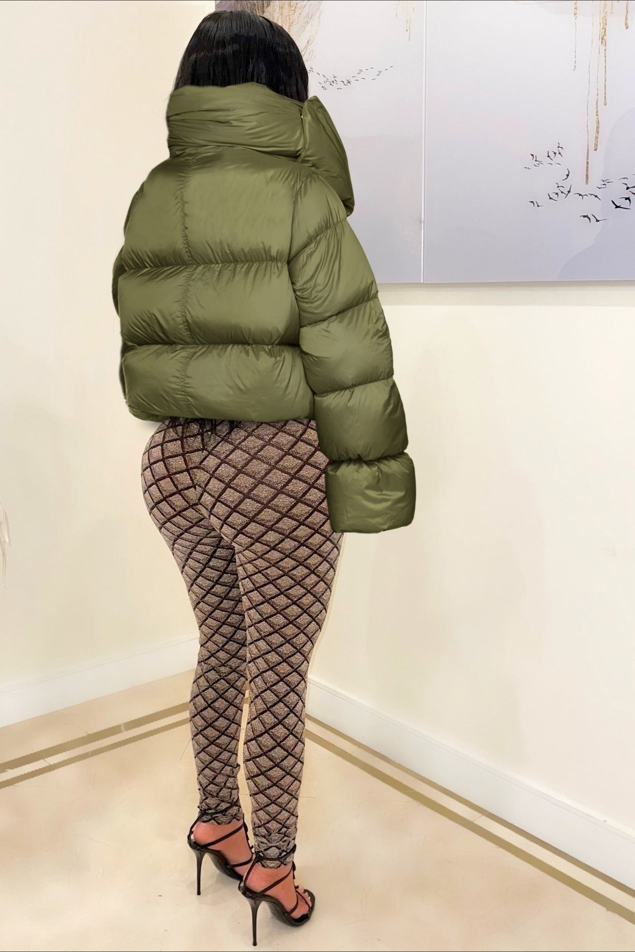 Luvik | Kaulaliina Kaulus Vaatteet Puuvillapuffatakki