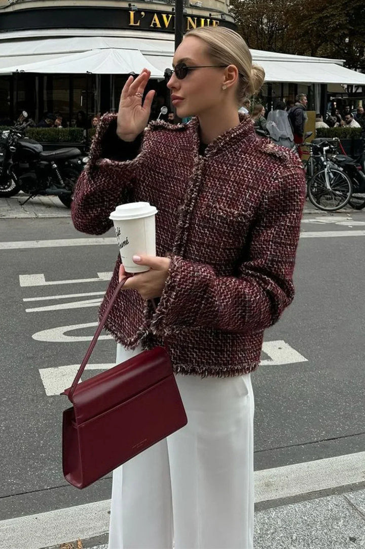 Luvik | Elegant Tweed Klipper Blazer
