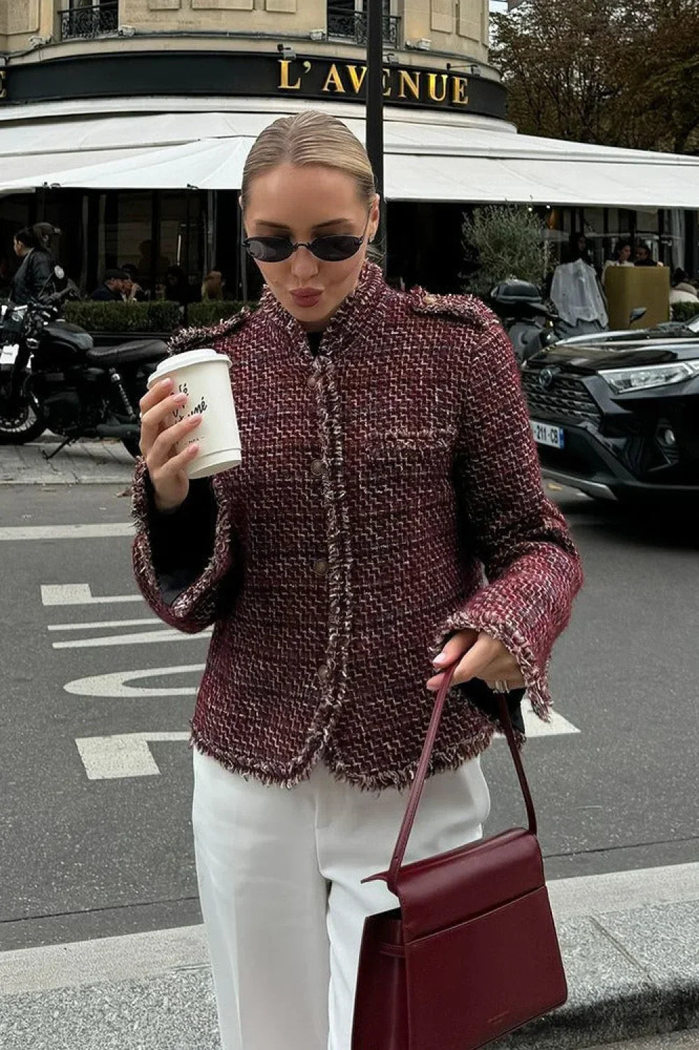 Luvik | Elegant Tweed Klipper Blazer