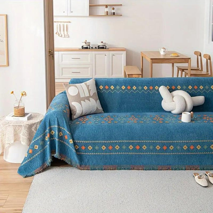 Bohemsk Quaste Sofa Trekk Bomullsblanding Luvikno