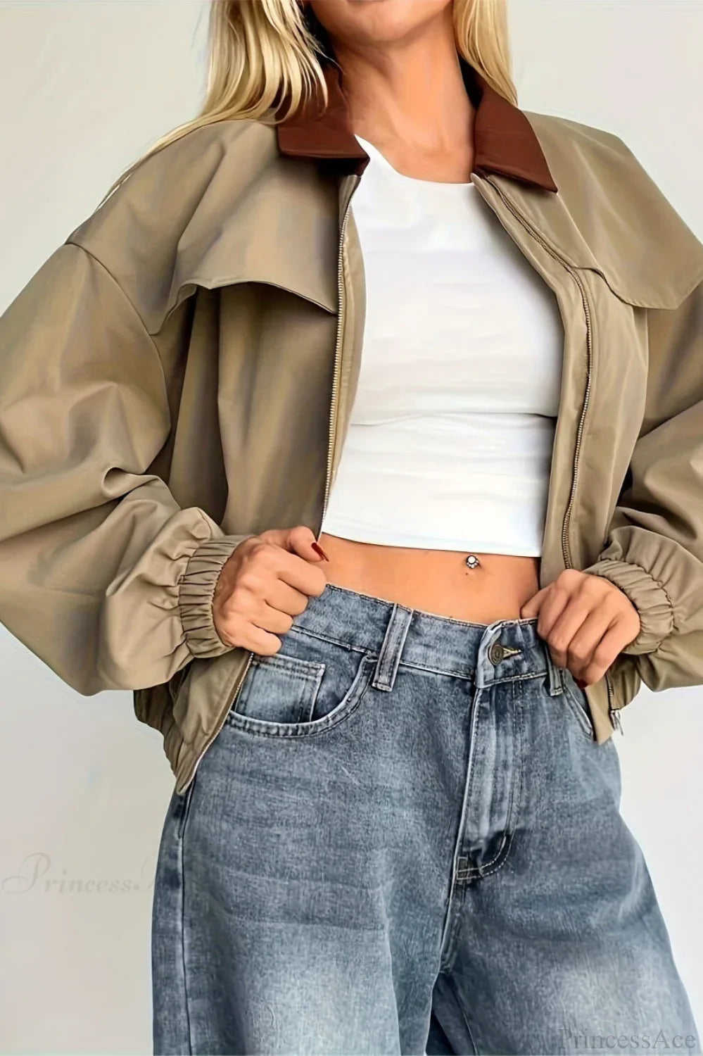 Luvik | Utility Casual Fargelagsjakke