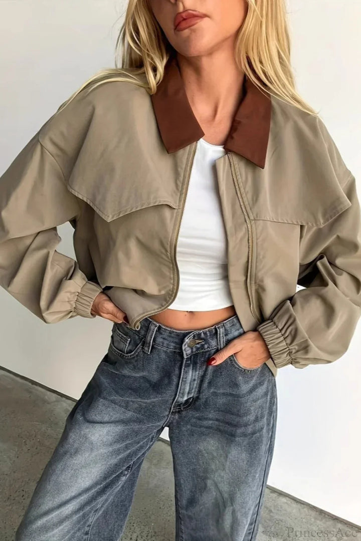 Luvik | Utility Casual Fargelagsjakke