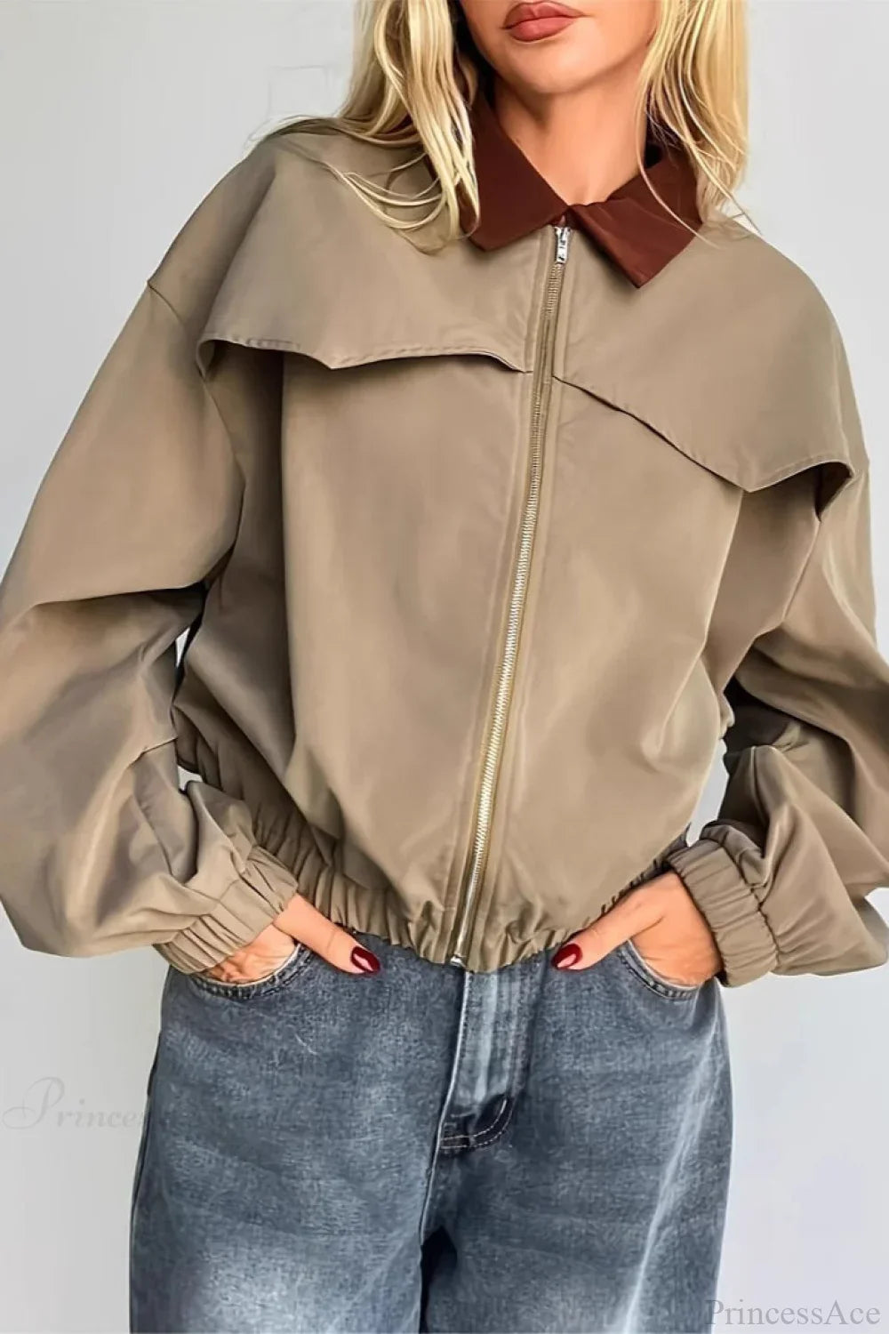 Luvik | Utility Casual Fargelagsjakke