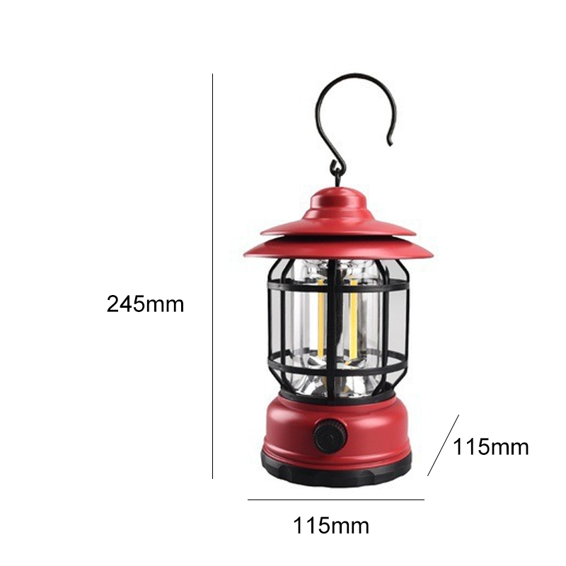 Bærbar multifunksjonell utendørs campinglampe | luvikno