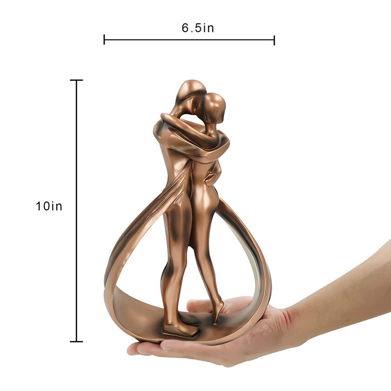Romantisk Elskere Omfavn Statue | Luvikno