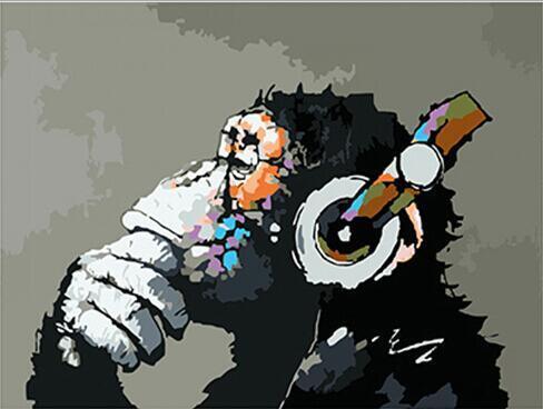 Chimp DJ - Van-Go Mal-etter-nummer Kit | Luvikno