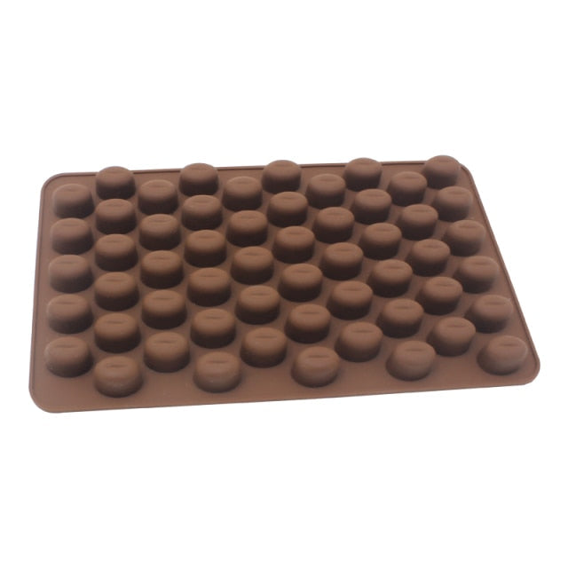 Sjokoladeform Non-stick Hjerte Blomst Sjokolade Kake Silikonform | Luvikno