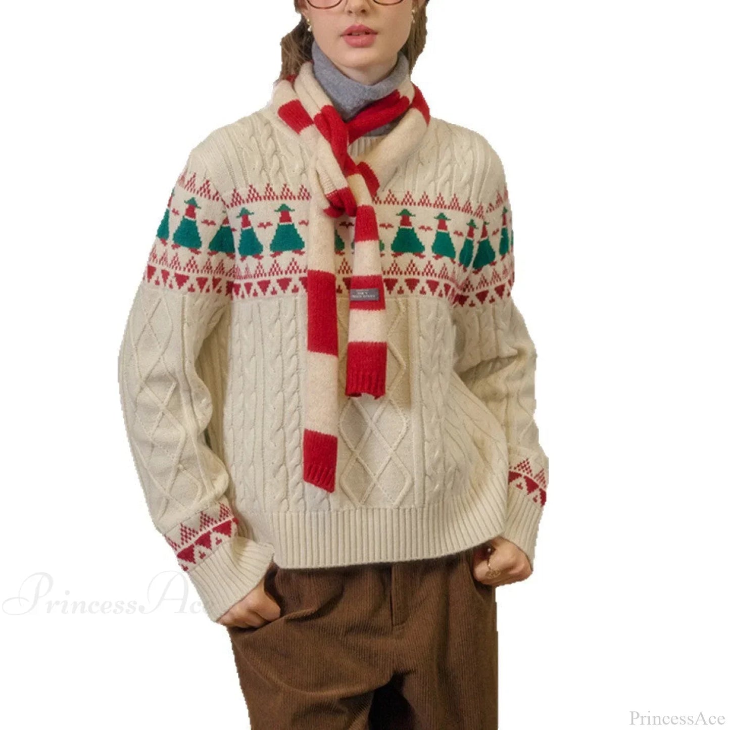 Luvik | Joulukuusi Vintage Fair Isle Neule