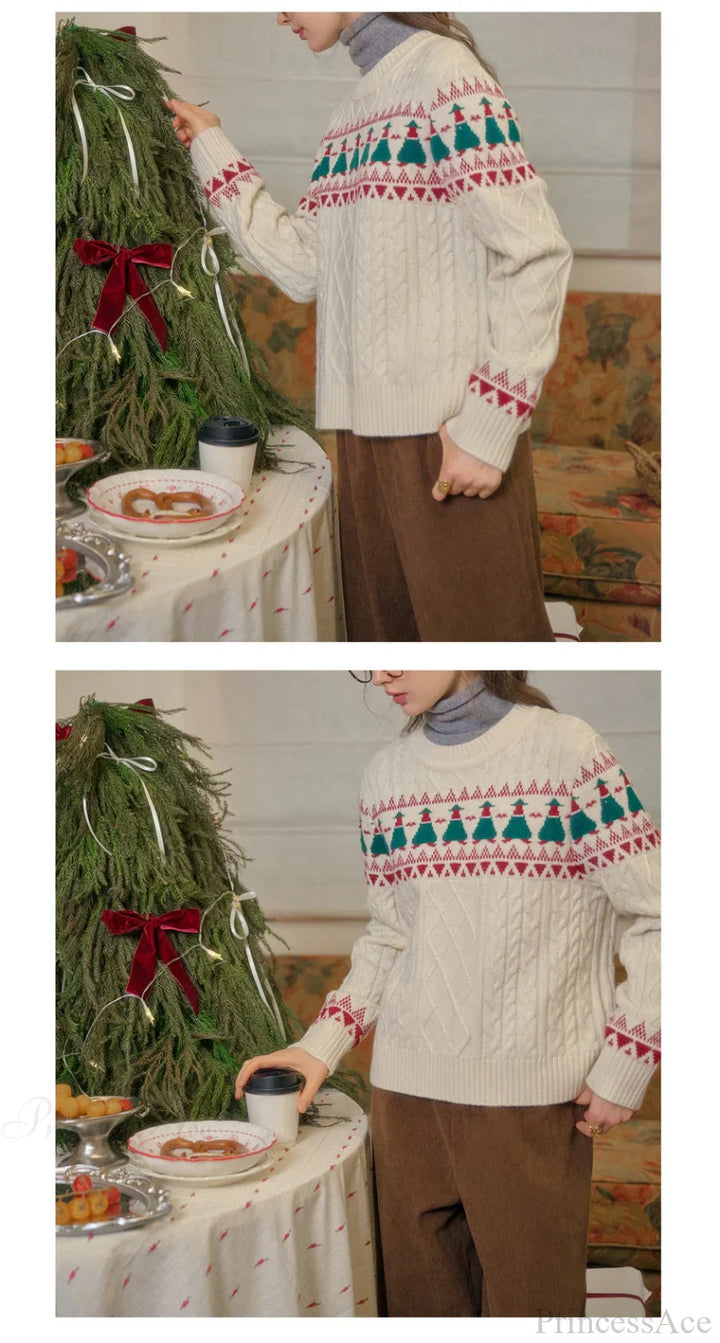 Luvik | Juletre Vintage Fair Isle Genser