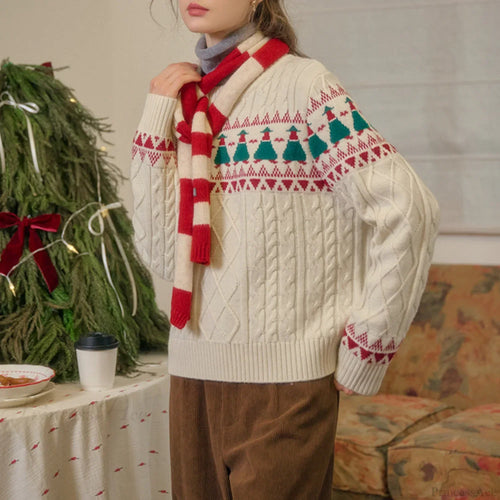 Luvik | Juletre Vintage Fair Isle Genser