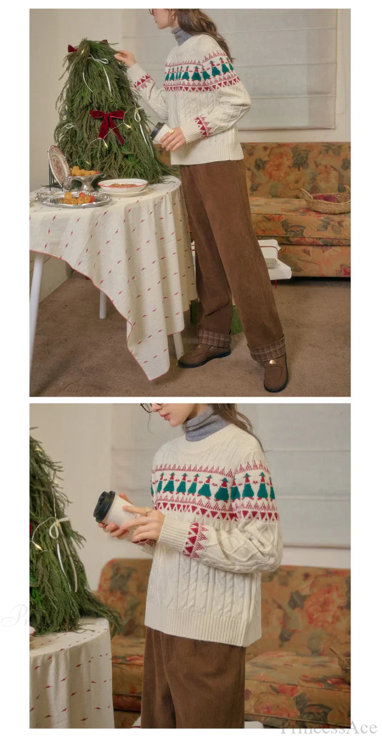 Luvik | Juletre Vintage Fair Isle Genser