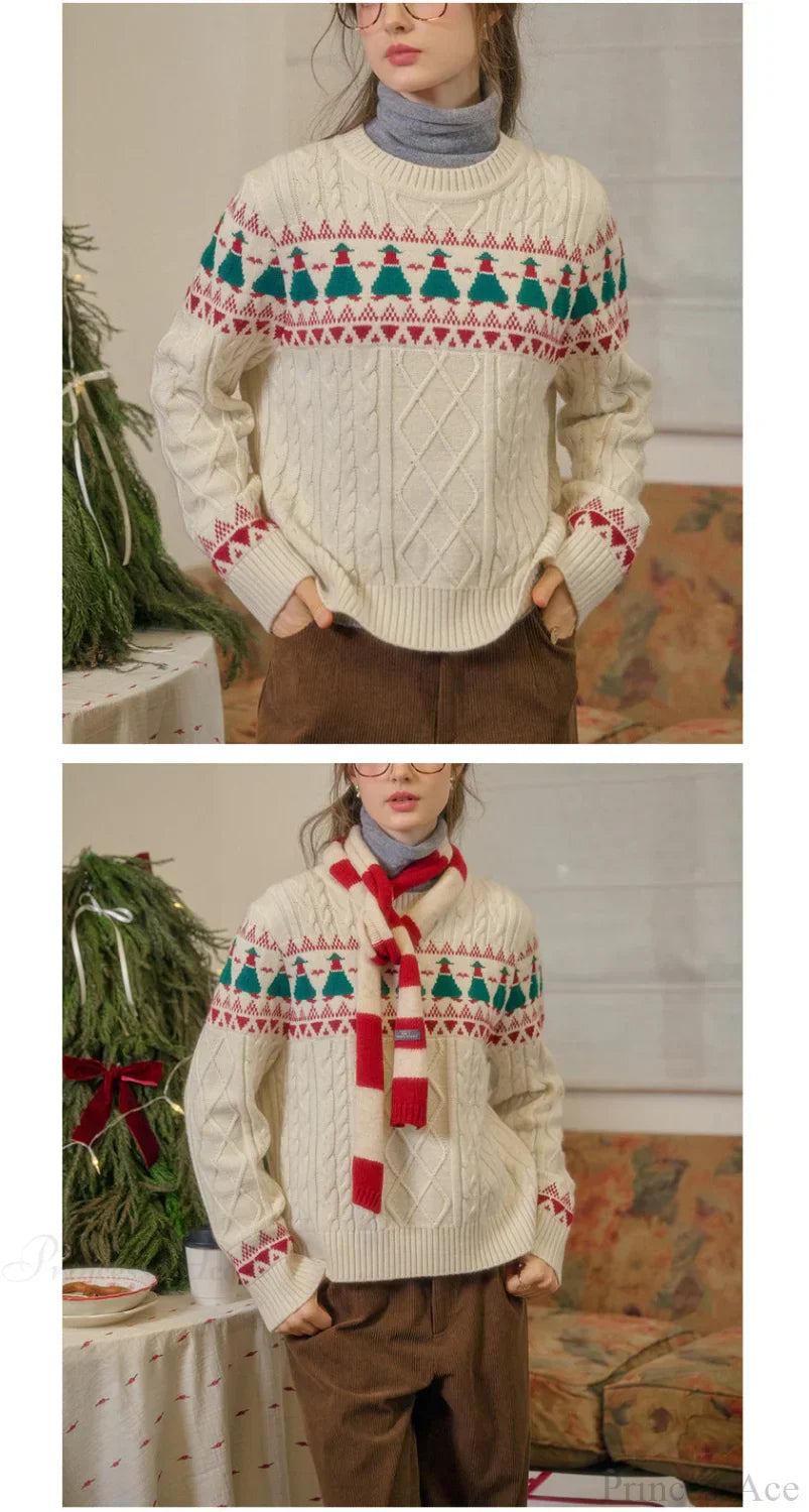 Luvik | Juletre Vintage Fair Isle Genser