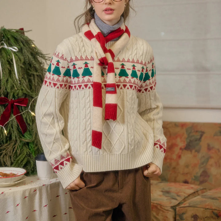 Luvik | Juletre Vintage Fair Isle Genser