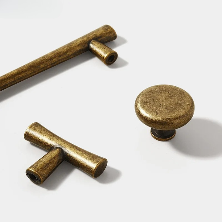 Klassiske Retro Skap Håndtak og Knotter Bronse Skuff Møbel Trekk | Luvikno
