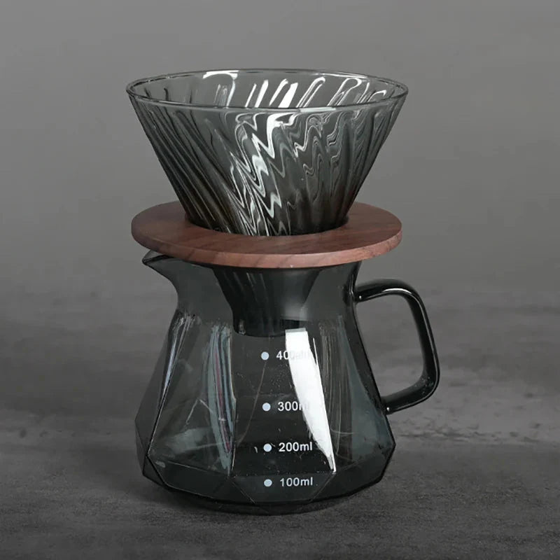 Clear Glass Range Kaffe Server For Pour Over Kaffe og Te Kanne | Luvikno