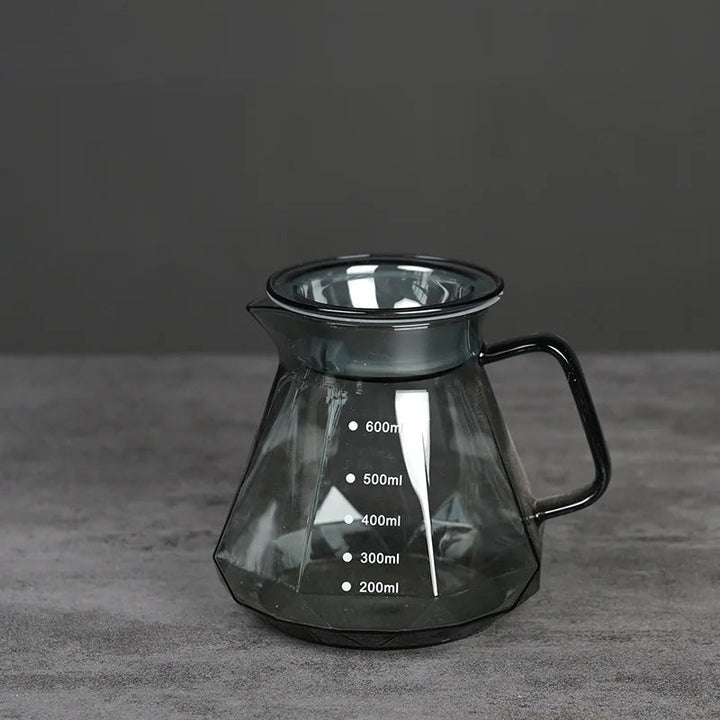 Clear Glass Range Kaffe Server For Pour Over Kaffe og Te Kanne | Luvikno