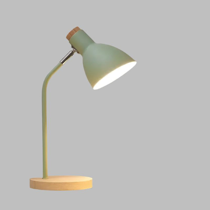 Luvikno | Tremøbel Lampe – Kreativ Skandinavisk Skrivebord Lampe laget av Tre og Metall
