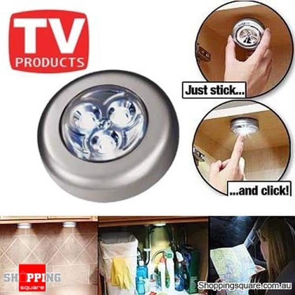 3 stk Trådløse Stick 'n Click LED-lamper | Luvikno