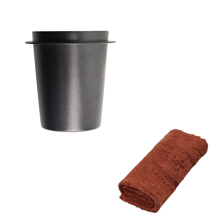 Kaffedoseringskopp i rustfritt stål for pulverdeler som passer til espressotampere | Luvikno
