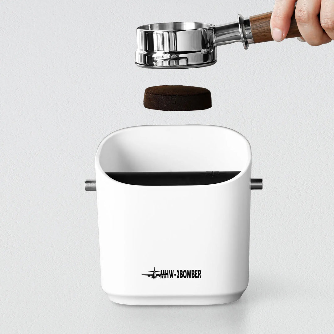 Kaffesubstans Knock Box Firkantet Fjernbar Knock Bar og Skli-fri Bunn | Luvikno